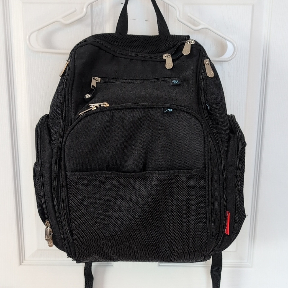 Fisher-Price Black Diaper Bag